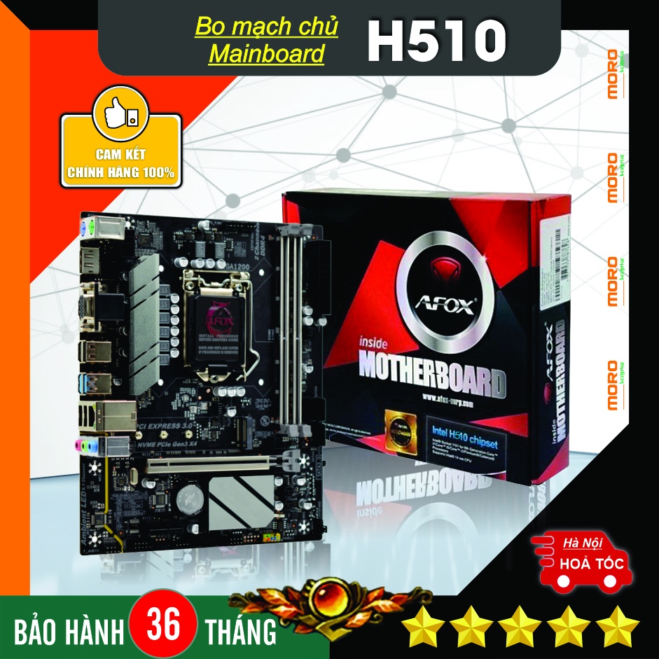 Bo mạch chủ - Mainboard AFOX H510| H110| H61|H81 - Hàng chính hãng - Bảo hành 36 tháng! | BigBuy360 - bigbuy360.vn