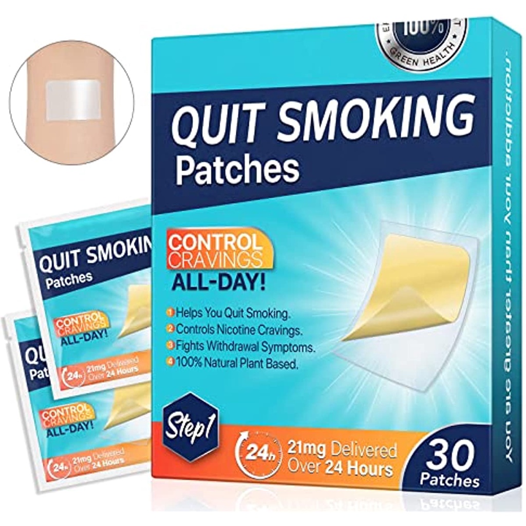 Set 30 Miếng Dán Chống Hút Thuốc Lá 21mg Step 1 Dễ Dàng Và Hiệu Quả