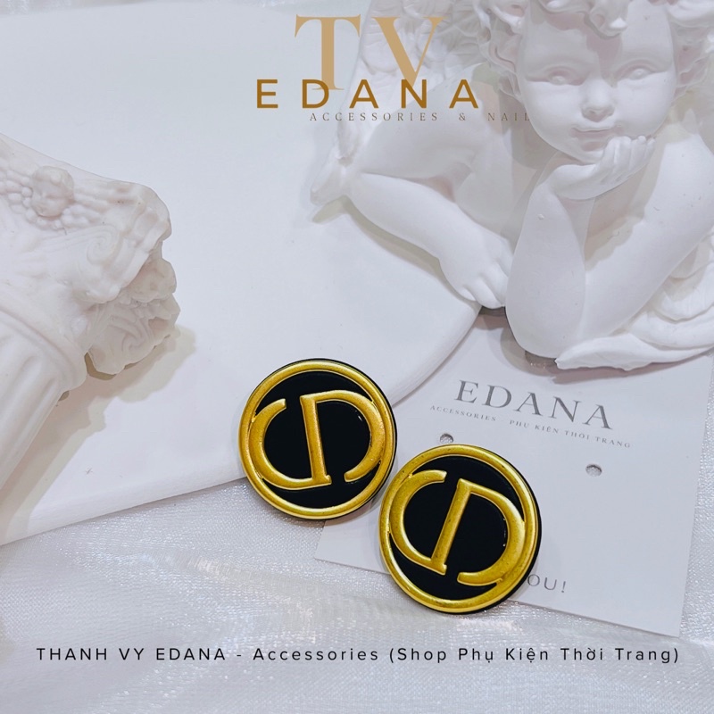 Vòng cổ chocker CD , Khuyên tai CD phong cách trẻ trung cá tính