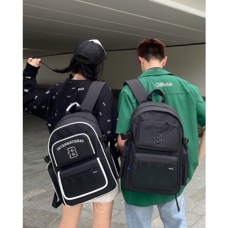 Balo BAMA BORDER Backpack Balo Bama Đi Học Đi Chơi Ulzzang Unisex - Bánh Mì Store Balo VNXK