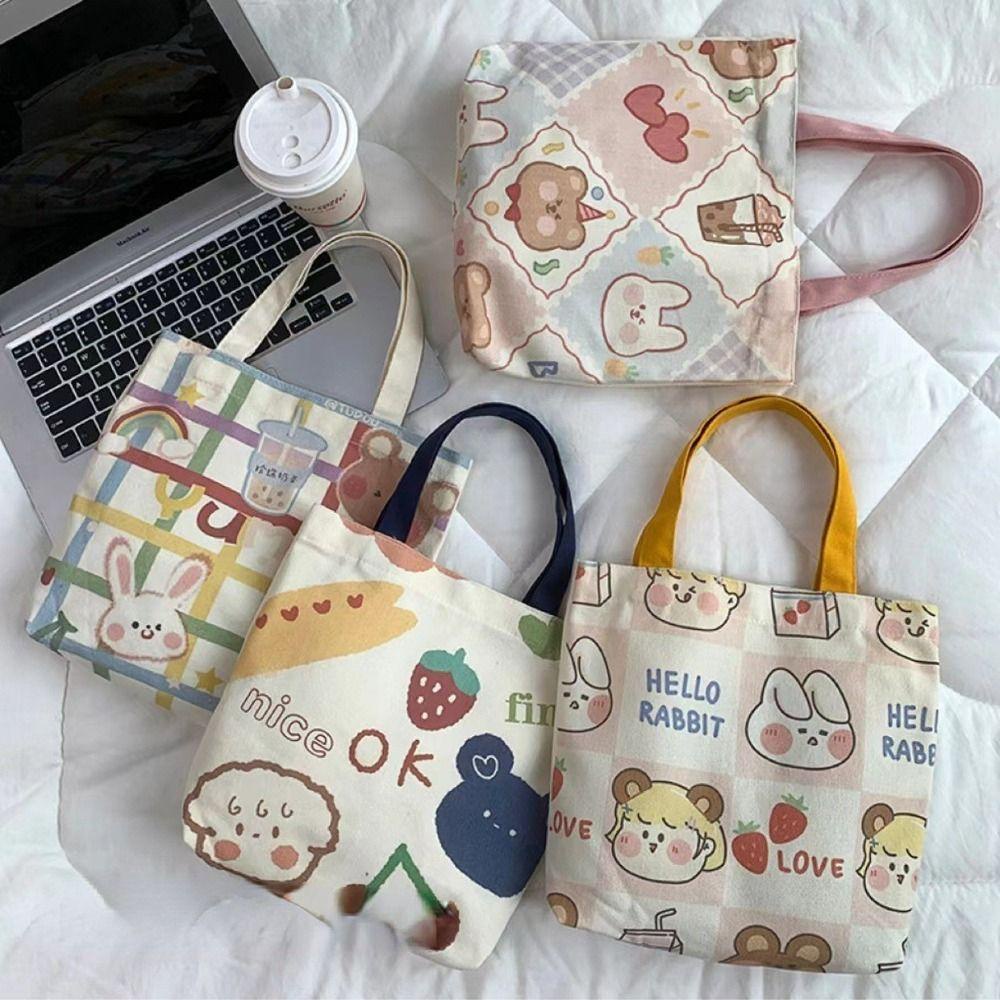 Túi vải Họa Tiết Hoạt Hình Phong Cách Nhật Bản WMES15H