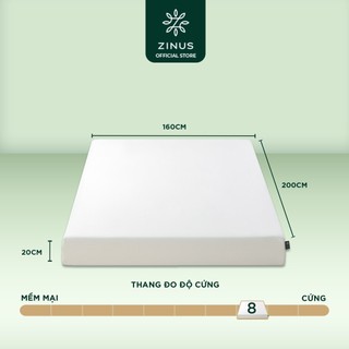 Nệm Foam Phù Hợp Với Da Nhạy Cảm Dày 20cm Zinus - 8in Ultima Memory Foam Mattress