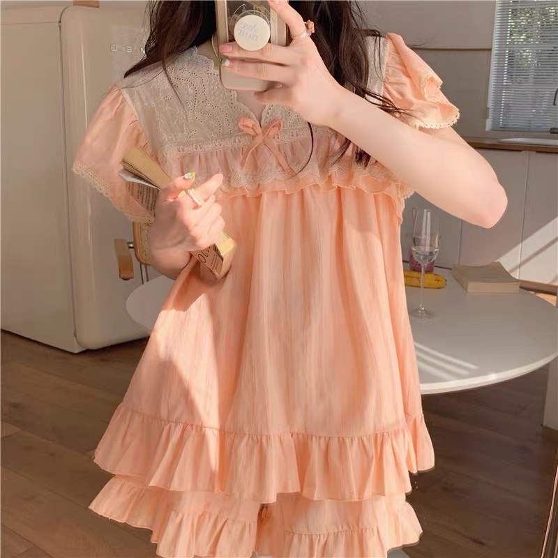 Bộ ngủ tiểu thư hàng Quảng châu cao cấp