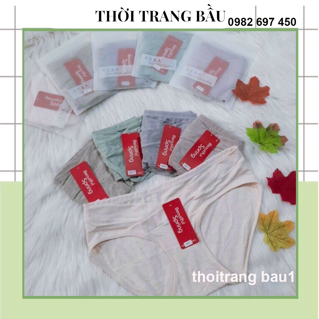 [thoitrangbau1 V65] QUẦN LÓT BẦU-QUẦN LÓT THIẾT KẾ CẠP CHÉO THÔNG HƠI, CHẤT COTTON CO GIÃN 4 CHỀU SIÊU MÁT CHO MẸ BẦU