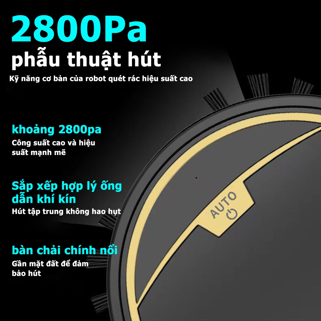 Robot hút bụi lau nhà RS300,Cao Cấp Tự động hút bụi, Lau nhà, Hút Siêu Khỏe- bảo hành 12 tháng