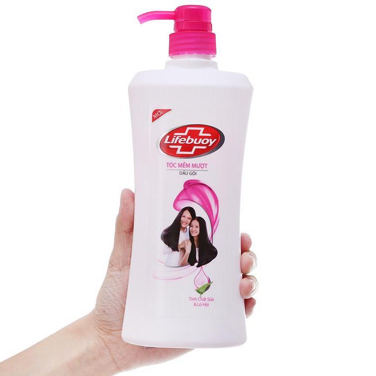 Dầu gội Lifebuoy tóc mềm mượt 640g - XANH