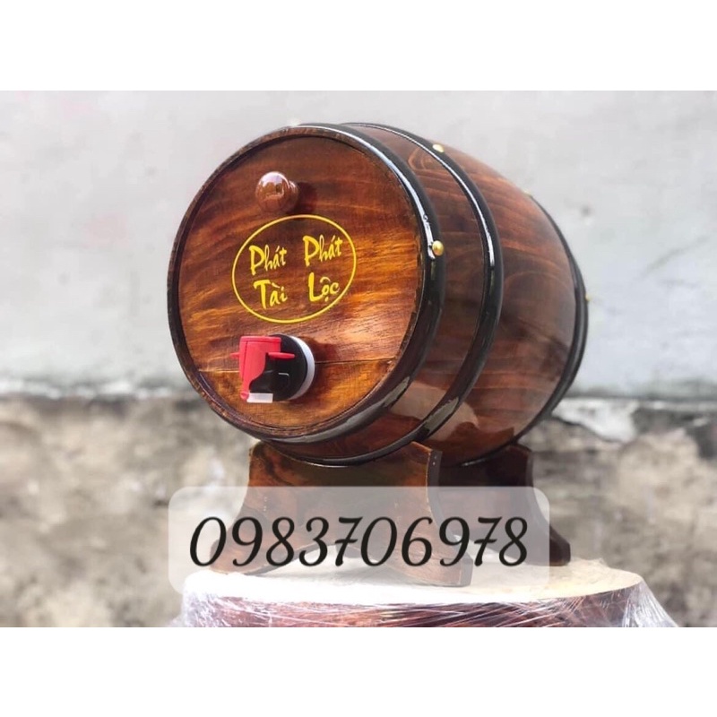 thùng gỗ đựng rượu vang 5l hàng đẹp