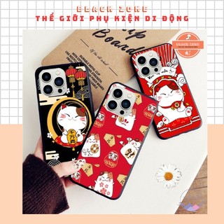 Ốp lưng in hình mèo thần tài cho ip 14 / ip 14 plus / ip 14 pro /ip 14 pro max kính cao cấp