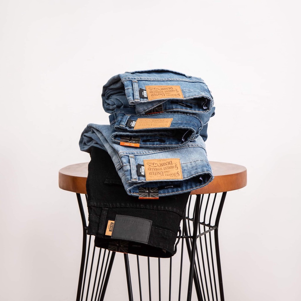 Quần Jean Dài Superdry -Thời Trang-Sành Điệu-Phong Cách- Chất co dãn - Form Skinny