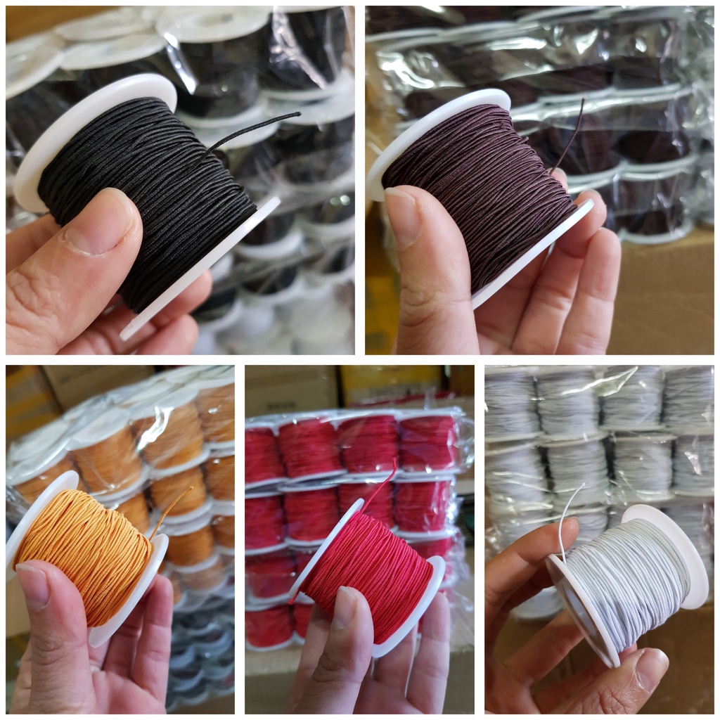 Dây thun xâu chuỗi hạt vòng gỗ, trầm hương ,dây thun xỏ vòng hạt cao cấp