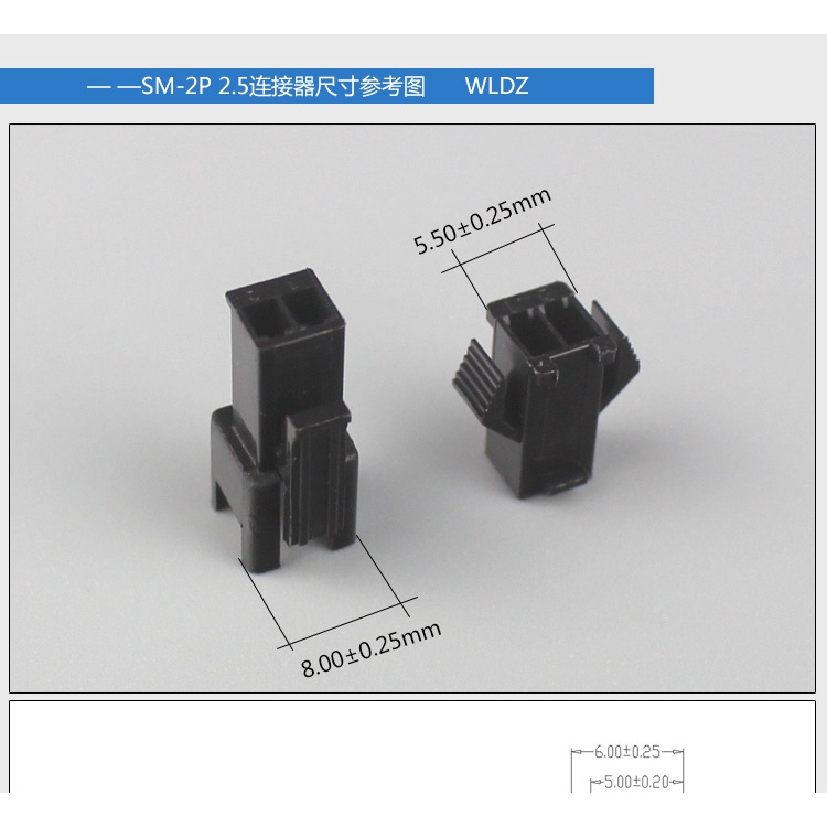 SM 2.54mm - 10 cặp Jack SM 2.54mm - 2p đã gồm chân kim