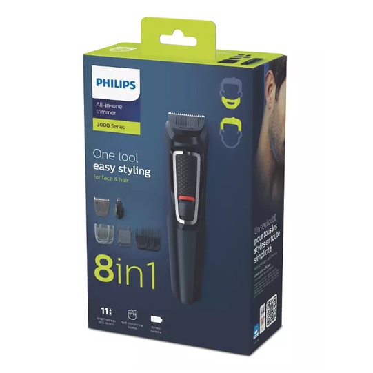 Máy cạo tỉa đa năng Philips MG3730, an toàn cho da, bảo hành 2 năm | Hàng chính hãng