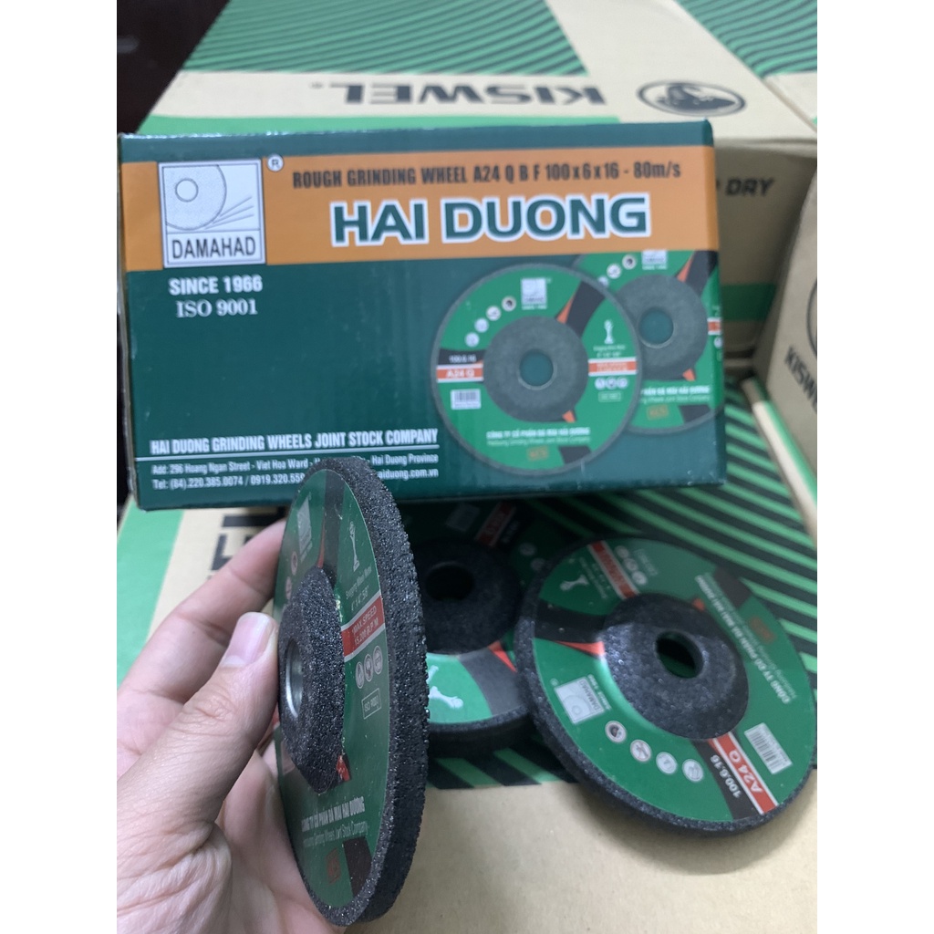 Hộp 25v Đá mài Hải Dương 100-125-150-180mm chính hãng