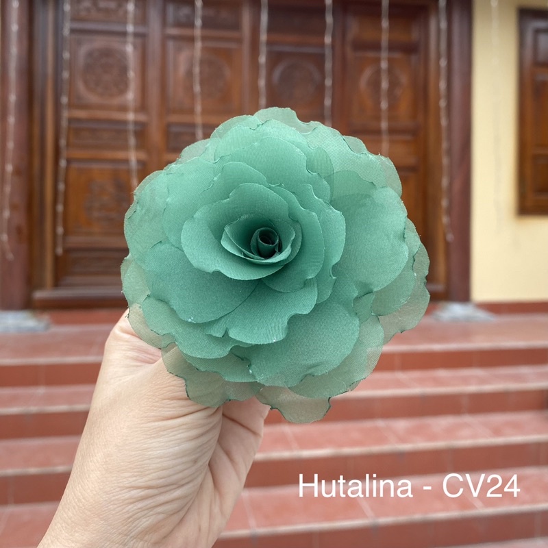 Hoa Cài Áo Handmade Vải Voan CV300 - HUTALINA
