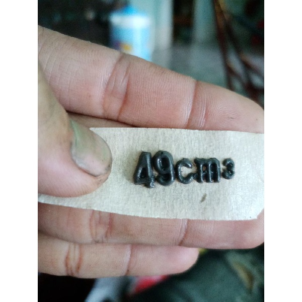 Số 49cm dán lòng xe máy, Số 49cc