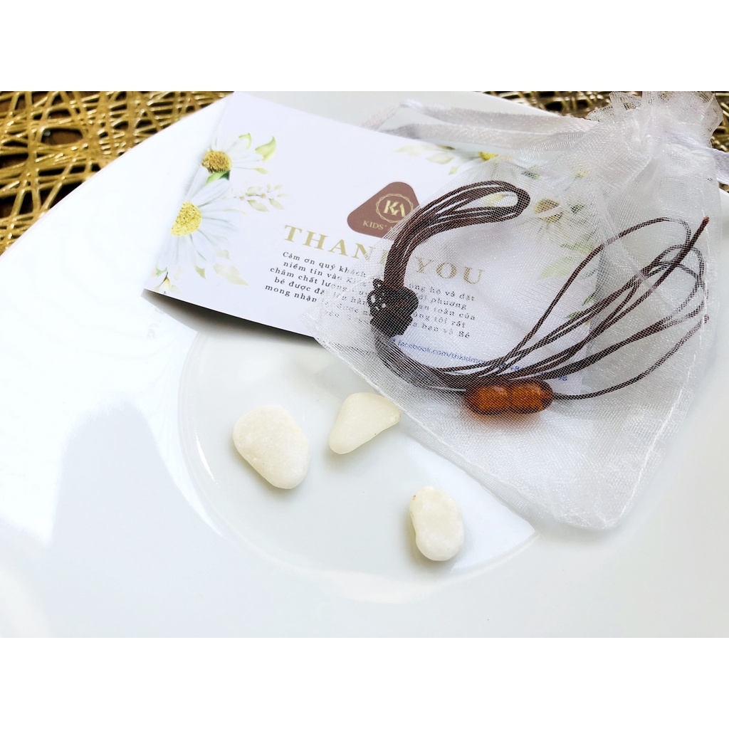 Combo khóa xoáy và dây dù tơ xuyên vòng cho bé - Trang sức Lador - LD0005