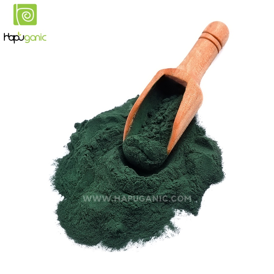 Bột Tảo Xoắn Spirulina nguyên chất 100% Hapu Organic sáng da giảm thâm nám giảm mụn