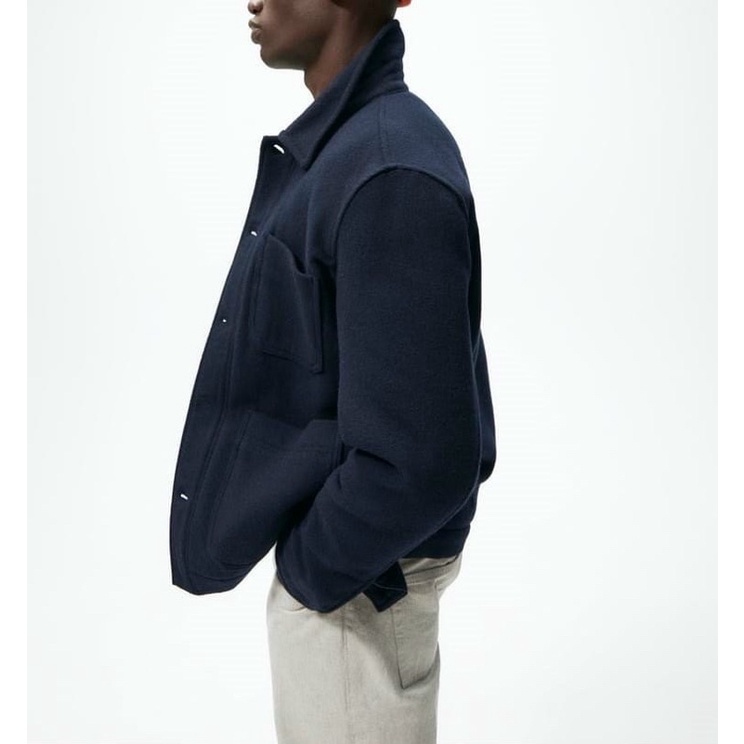 Áo khoác dạ ngắn Zara authentic PADDED size S