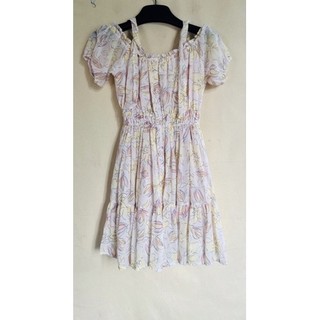 Đầm Trễ Vai Màu Pastel Freesize, new 99%