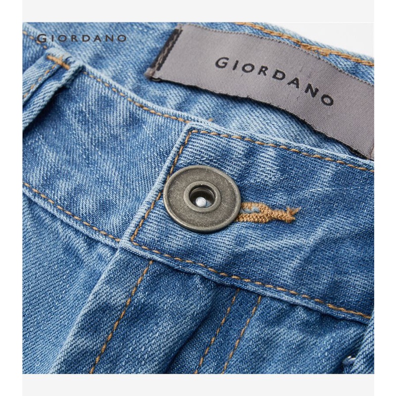 Quần denim GIORDANO 18113001 vải tencel nhẹ thời trang dành cho nam