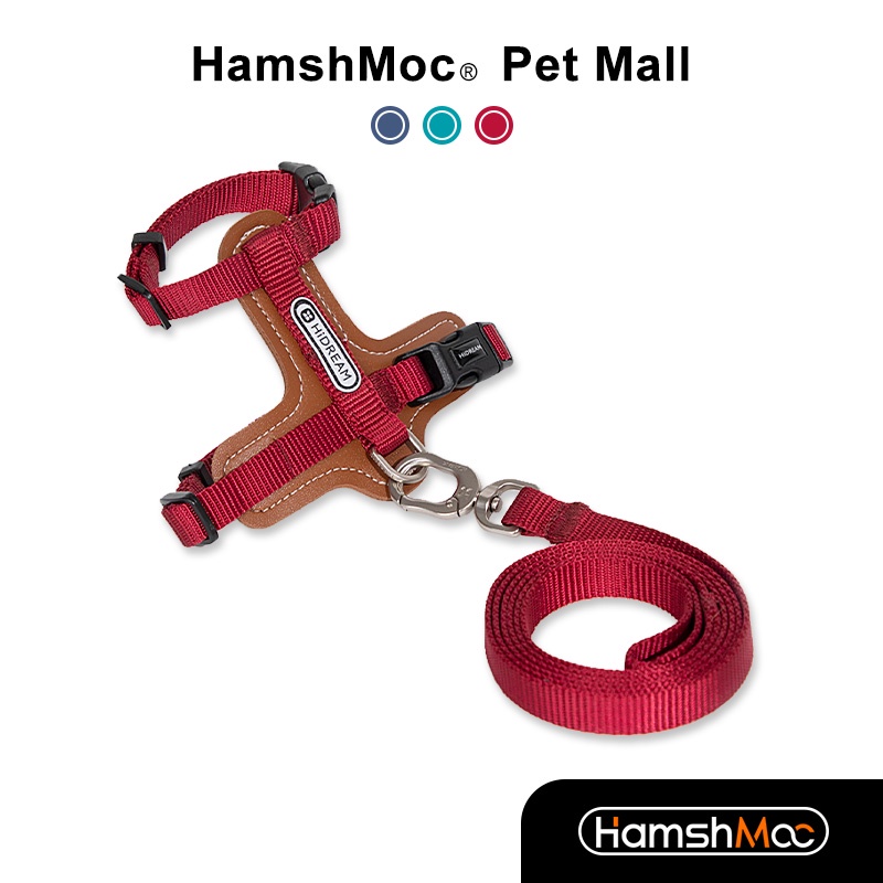 HamshMoc Dây Đai Dắt Mèo Cưng Phản Quang Tùy Chỉnh Chống Thoát Thoát Nhẹ Mềm Mại Thoải Mái Dễ Điều Khiển