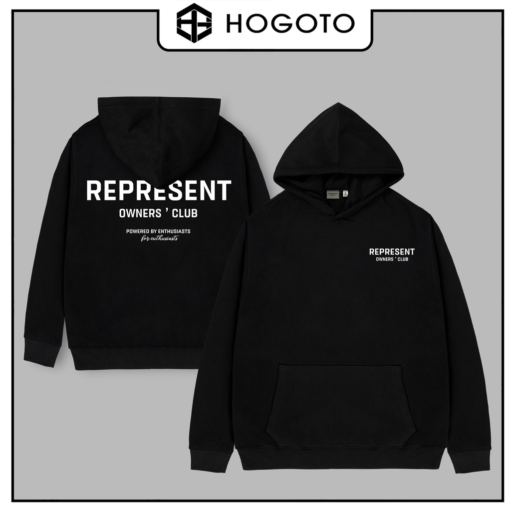 Áo Hoodie nỉ bông Represent Hogoto shop , áo Hoodie nỉ bông cottn unisex