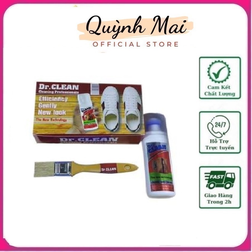 Hàng Cao Cấp Lau giày Dr. Clean - Bộ Dr Clean làm sạch giầy, túi, đồ da cực hiệu quả