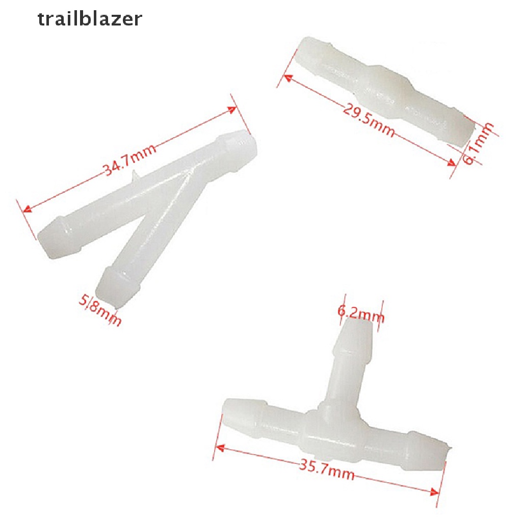 Set 15 Đầu Nối Ống Nước Rửa Kính Chắn Gió Xe Hơi Chữ T Y I Type