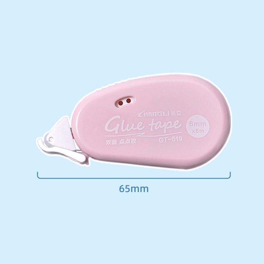 Cuộn Băng Keo Hai Mặt 6mm * 6m Họa Tiết Chấm Bi Độc Đáo Trang Trí Album Ảnh / Văn Phòng DIY