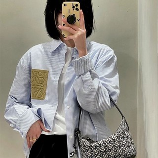 Áo Sơ Mi Sọc Unisex Cổ Điển