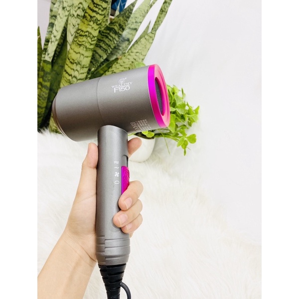 Máy sấy tóc ION âm cao cấp dạng búa chính hãng Wealthy F150