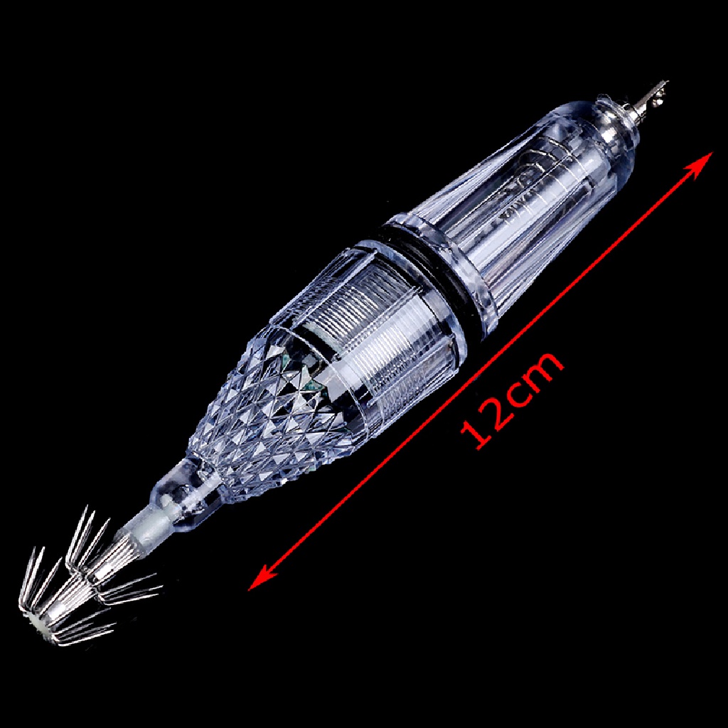 Đèn LED 12cm Hình Con Mực Dùng Để Câu Cá