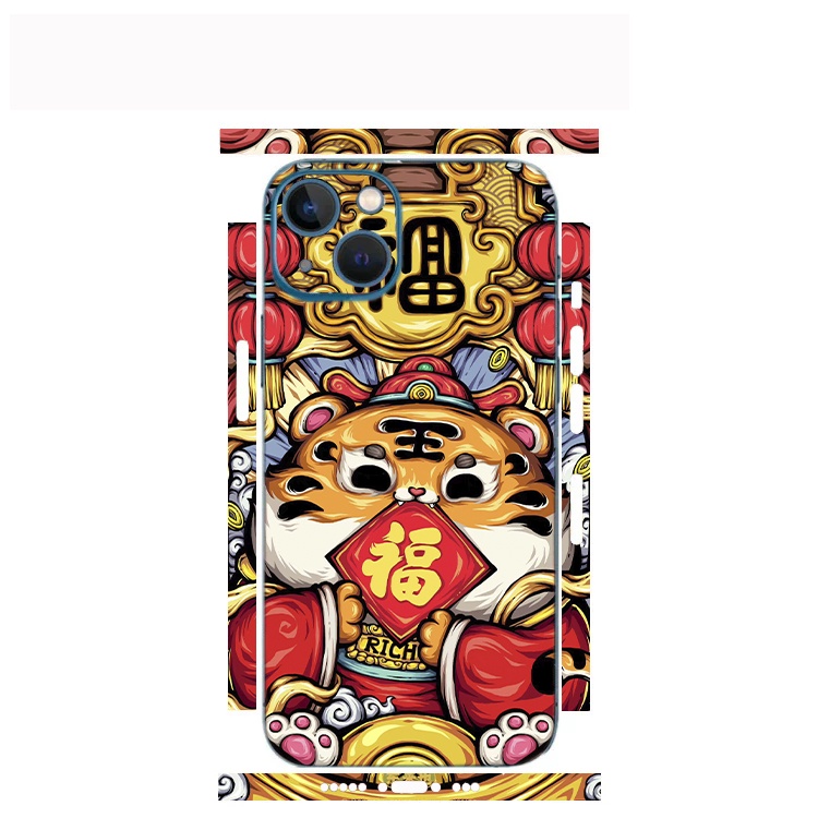 Tấm dán Skin Mặt Sau Thần Tài M011 FULL VIỀN 14 pro max , 13 pro max , 12 pro max , 11 pro max , xs max - FukiShop