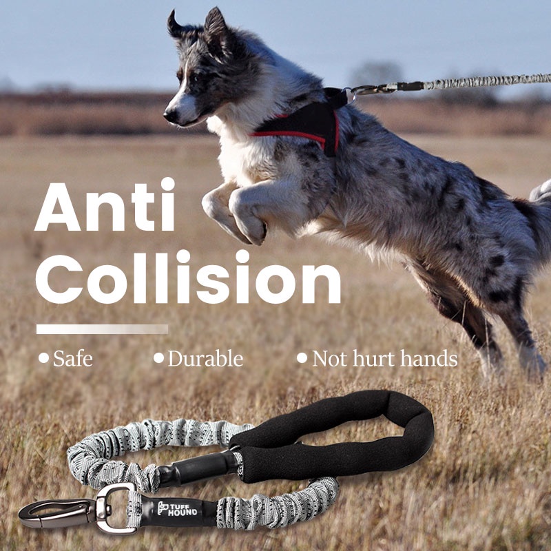 HamshMoc Dây Dắt Chó Đi Dạo Đàn Hồi Có Đệm Điều Khiển Kích Thước Vừa Và Lớn HamshMoc