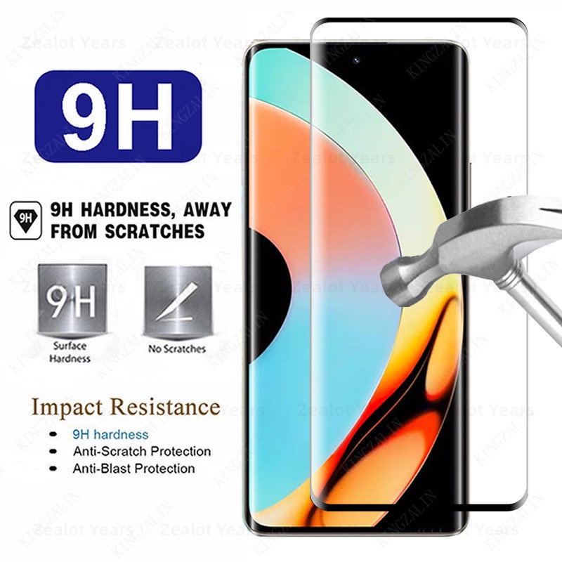 Kính Cường Lực Bảo Vệ Màn Hình Viền Cong 2 Trong 1 Cho Realme 10 Pro Plus Realme 10Pro +