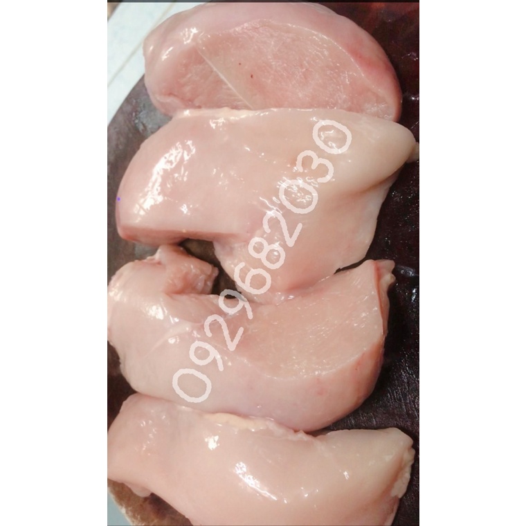 Ức gà - lườn gà - phile miếng ko da xương 1kg - file gà - thức ăn cho mèo -pate mèo-thức ăn chó mèo-mùnheo