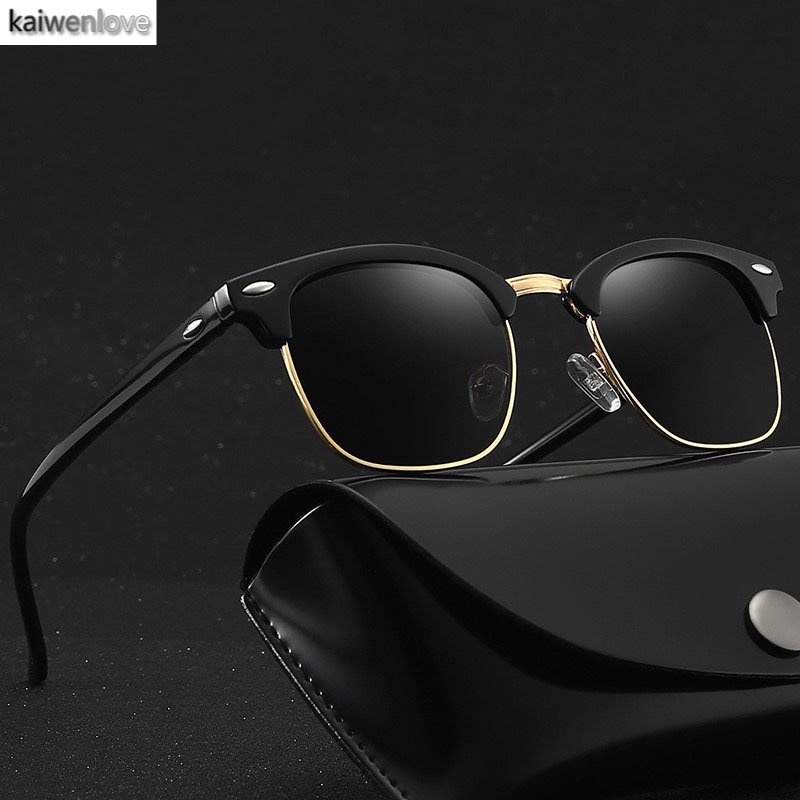 Kính mát KAIWENLOVE phân cực chống nắng nhiều màu sắc tùy chọn phong cách retro thời trang dành cho cả nam và nữ