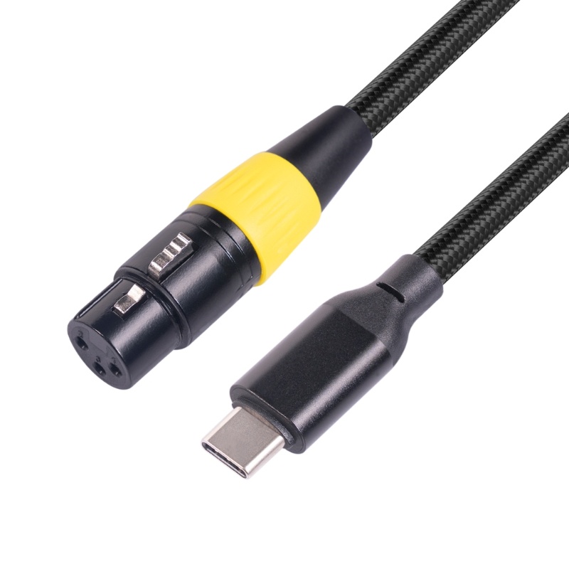 Dây Cáp Chuyển Đổi Đầu USB-C Sang XLR Dài 2M Chuyên Dụng Cho Máy Ghi Âm / Laptop / Điện Thoại Thông Minh