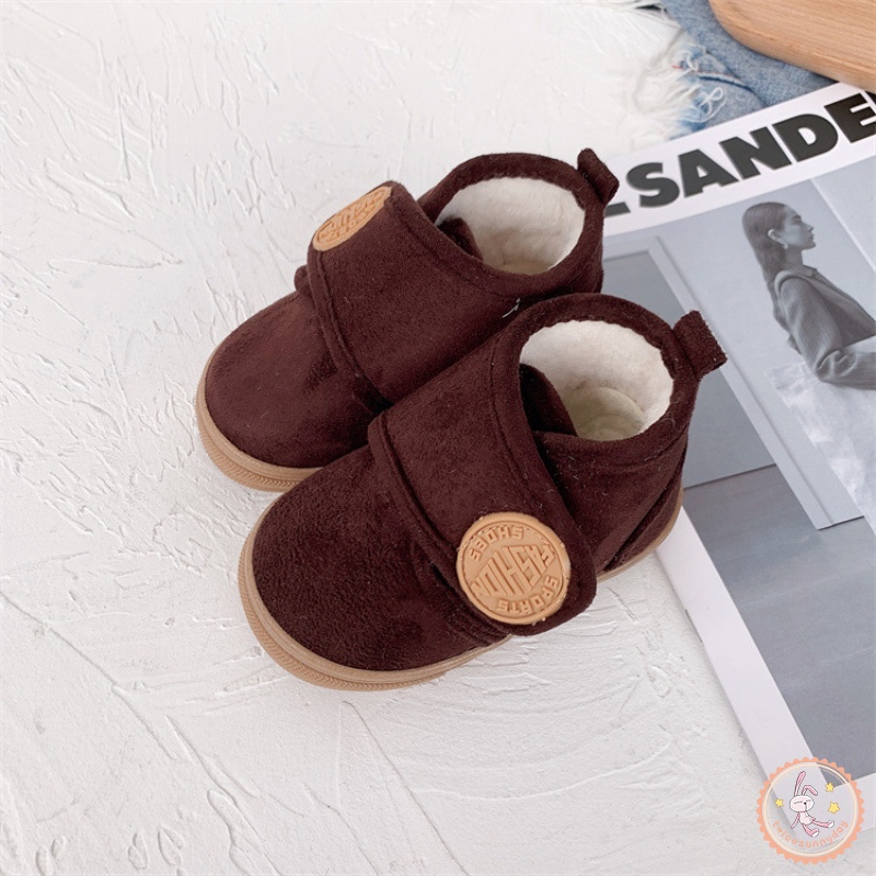 Giày Bốt Cổ Thấp Đế Mềm Chống Trượt Cho Bé