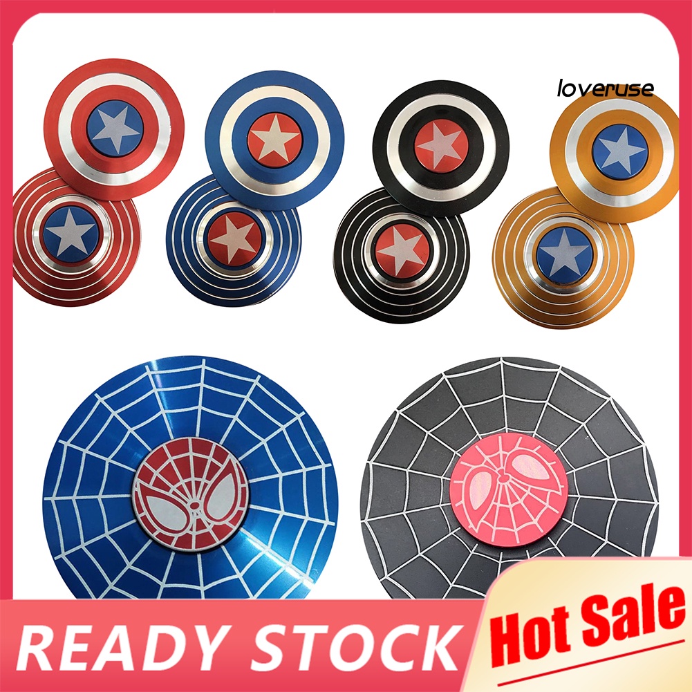 Con Quay Đồ Chơi Fidget Spinner HìNh TròN Captain America Spideman BằNg