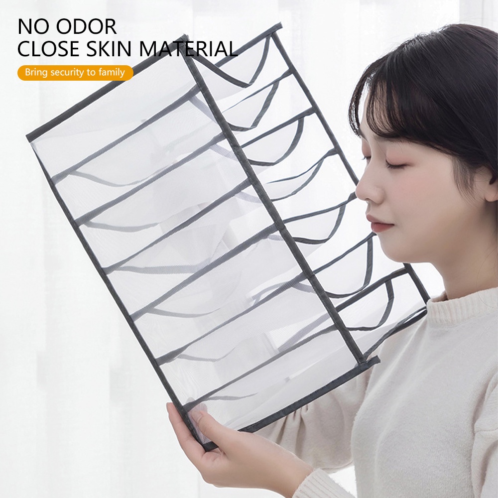 Túi đựng quần áo chia ngăn Hộp đựng quần áo BÌA CỨNG Túi vải đựng đồ tiện ích Hộp vải đựng đồ đa năng sắp xếp kệ quần áo