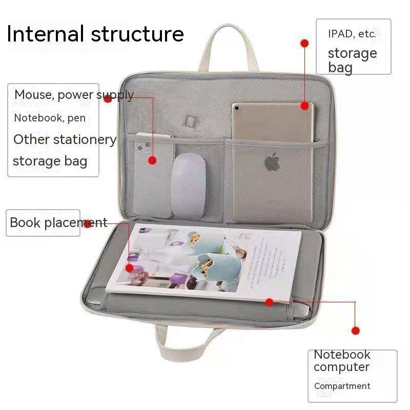 Túi Đựng laptop 14-inch Apple Macbook pro13 Huawei glory 16.1 Hình Gấu Dễ Thương