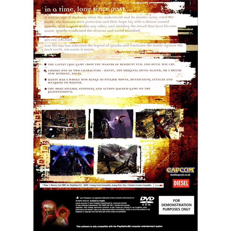 DEVIL MAY CRY 2 - Dante & Lucia - Đĩa game PS2