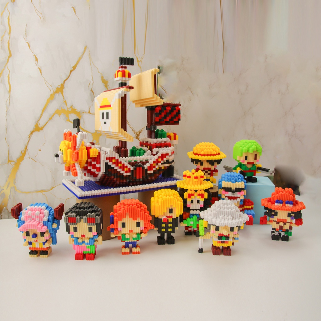 Khối Lego xếp hình nhân vật Anime, Disney hoạt họa dễ thương giúp bé phát triển trí tuệ