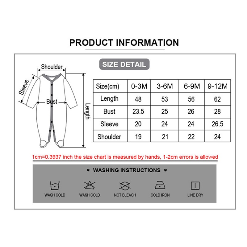 Bộ Áo Liền Quần Tay Dài 100% cotton Mềm Mại In Họa Tiết Hoạt Hình Có Khóa Kéo Cho Bé Sơ Sinh