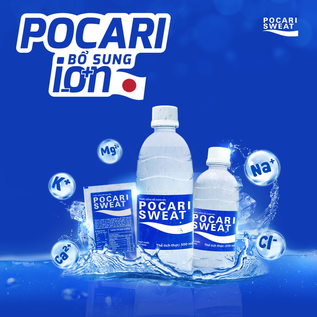 ( DATE mới ) 10 hộp_Bột Pocari Sweat Hộp 13g x 5gói - Thức uống bổ sung ion