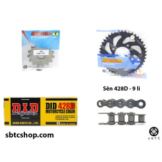 NSD Nhông dĩa RECTO sên DID Suzuki GN125 HJ125 EN125 chính hãng