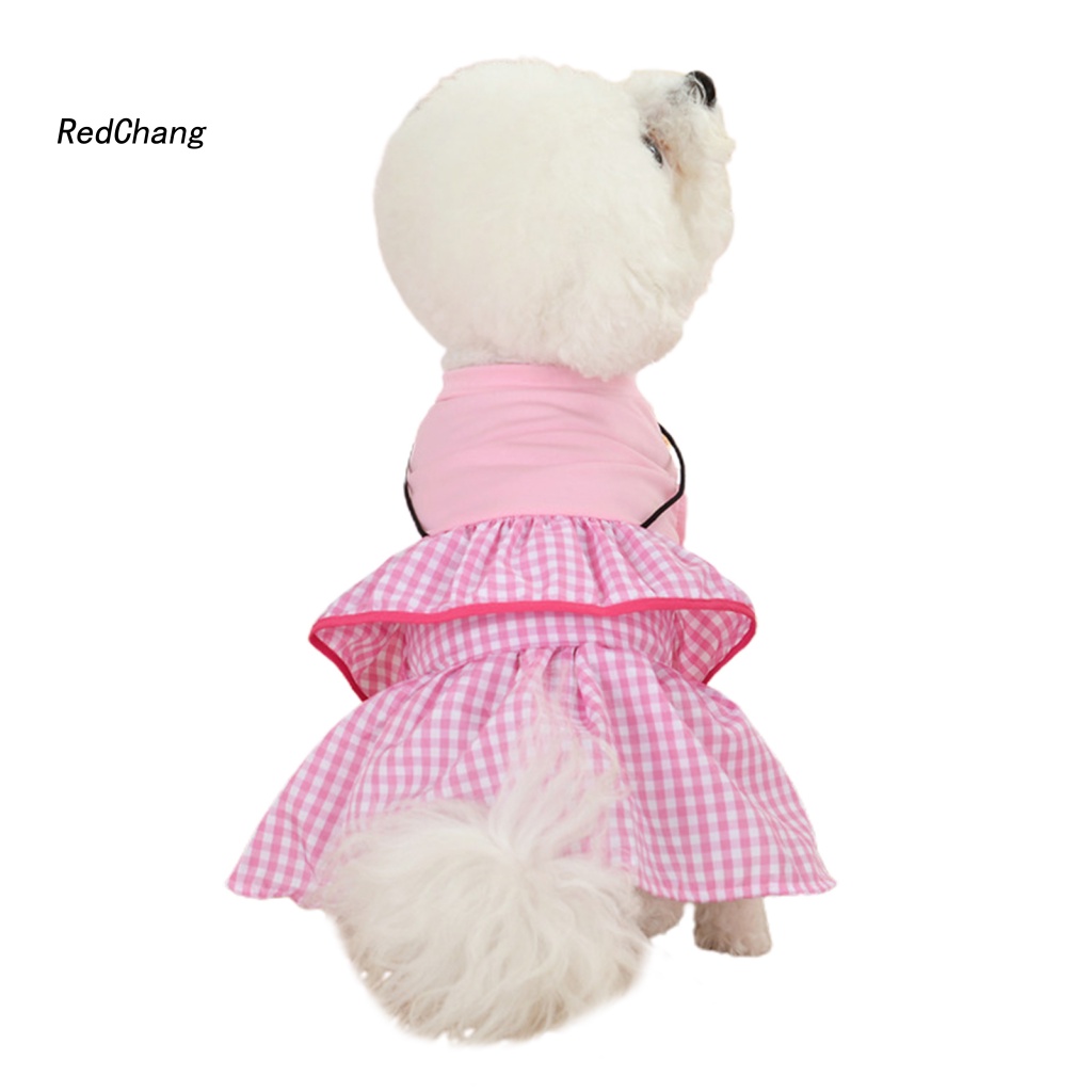 Rc ~ Đầm Kẻ Sọc Caro Nhẹ Nhàng Mang Hằng Ngày Cho Thú Cưng Bắt Mắt