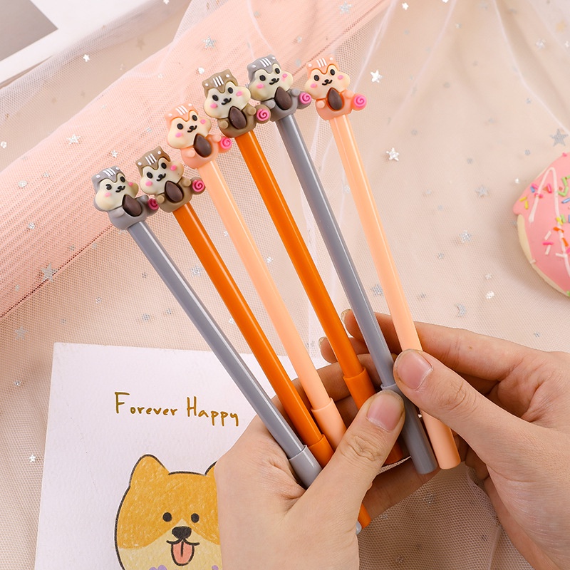 Bút Gel Mực Đen Sóc_bút cute dễ thương, đồ dùng học sinh giá rẻ