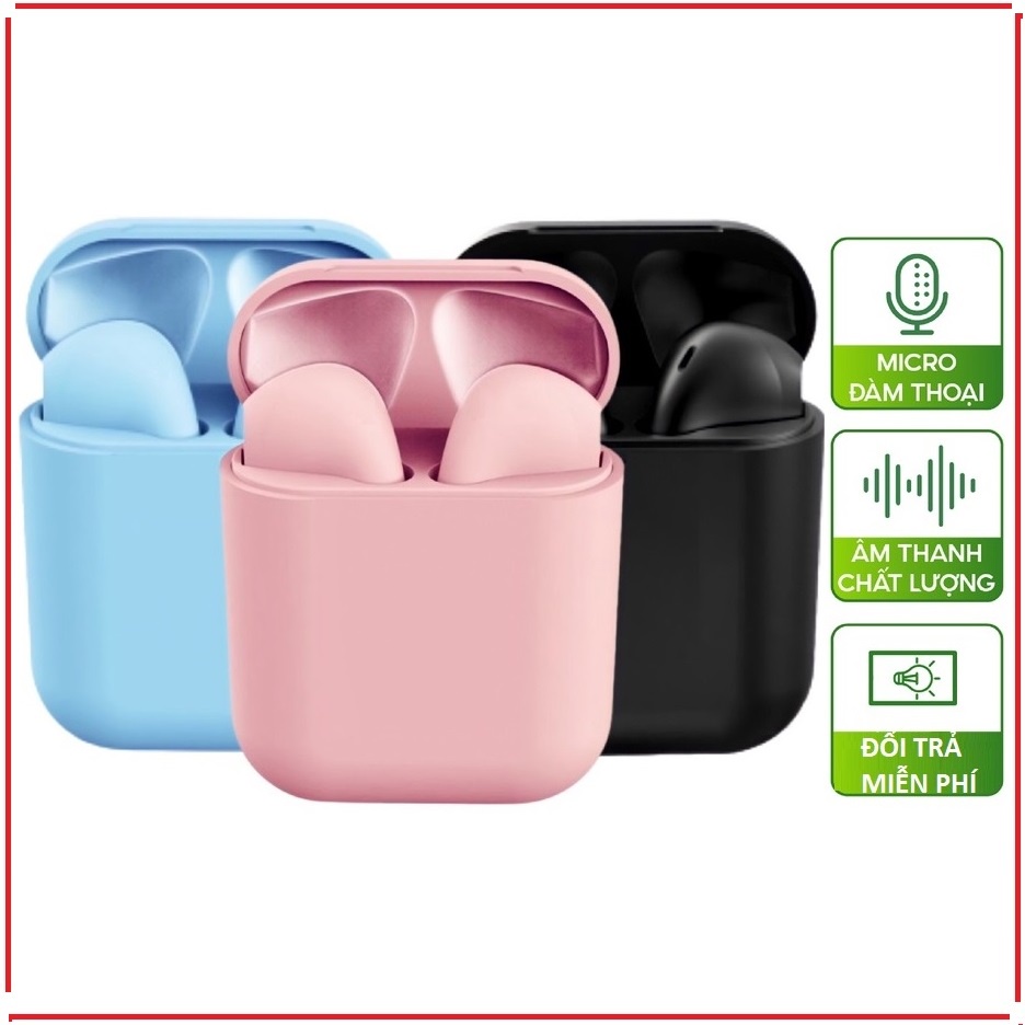 Tai Nghe Bluetooth J12 TWS 5.0 Có Micro Không Dây Nghe Gọi Thanh Sống Động Kết Nối Mạnh Mẽ J12_Mau - rapidova